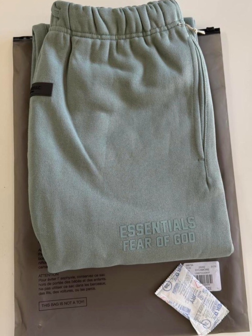 Essentials Fear Of God Sycamore Uncuffed Sweatpants-Sizes XXS,XS,S,M,L,XL,XXL